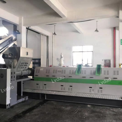 Lvdao china factory LDS series film side feeder daur ulang garis mesin mesin granulasi plastik