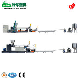 LDPE HDPE Hard Scrap Plastic Pelletizing Machine 75kw - 22kw Kinerja Tinggi