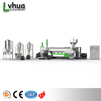 Output 300-380kg / jam PVC ekstruder tunggal dan kekuatan garis pelletizing 37-15kw