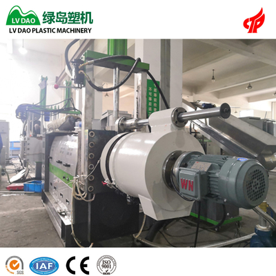 Mesin Ring Hot Cut Plastik Daur Ulang Air Untuk Bahan LDPE HDPE 250 - 500kg / H